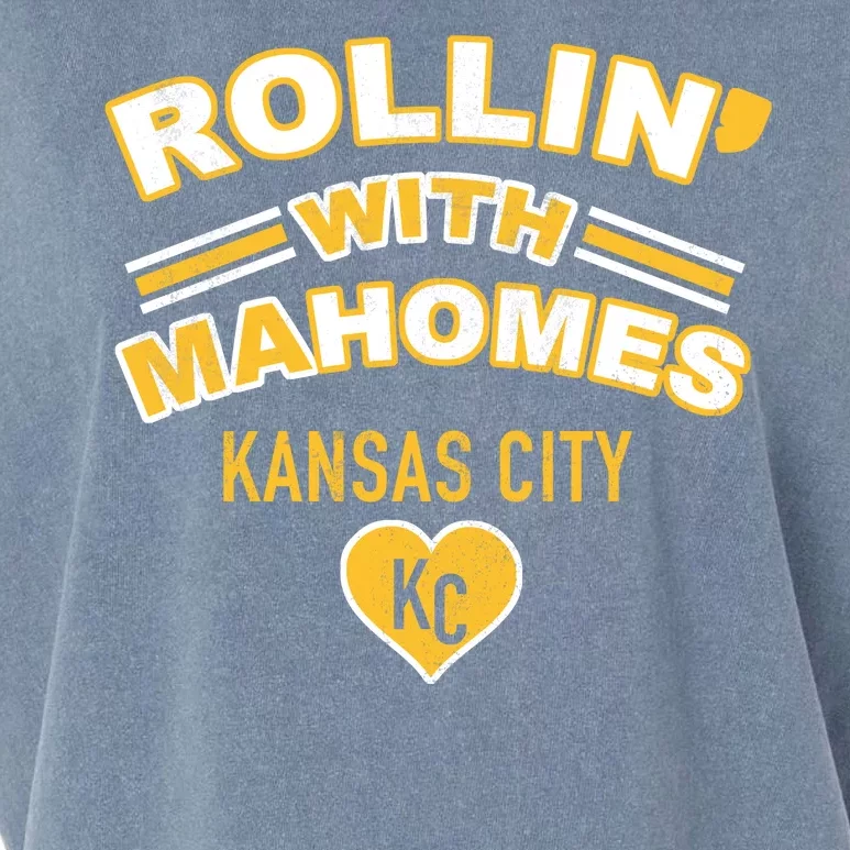 Rollin With Mahomes Kansas City Garment-Dyed Women's Muscle Tee