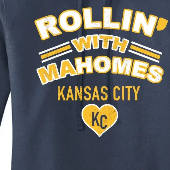 Rollin With Mahomes Kansas City Women's Pullover Hoodie