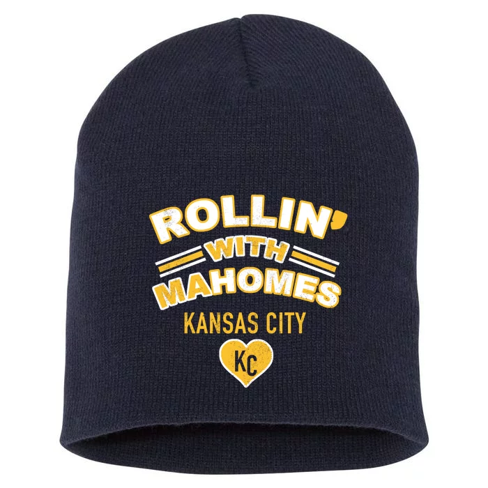 Rollin With Mahomes Kansas City Short Acrylic Beanie