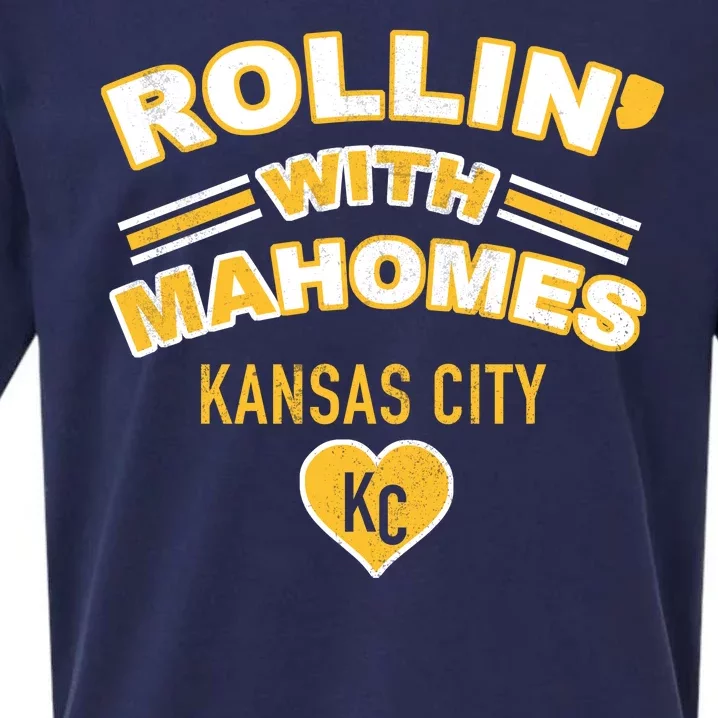 Rollin With Mahomes Kansas City Sueded Cloud Jersey T-Shirt