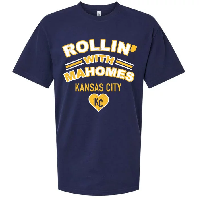 Rollin With Mahomes Kansas City Sueded Cloud Jersey T-Shirt