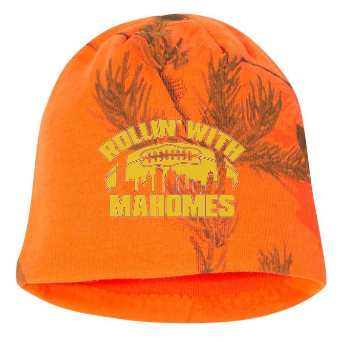 Rollin With Mahomes Kansas City Skyline Kati - Camo Knit Beanie