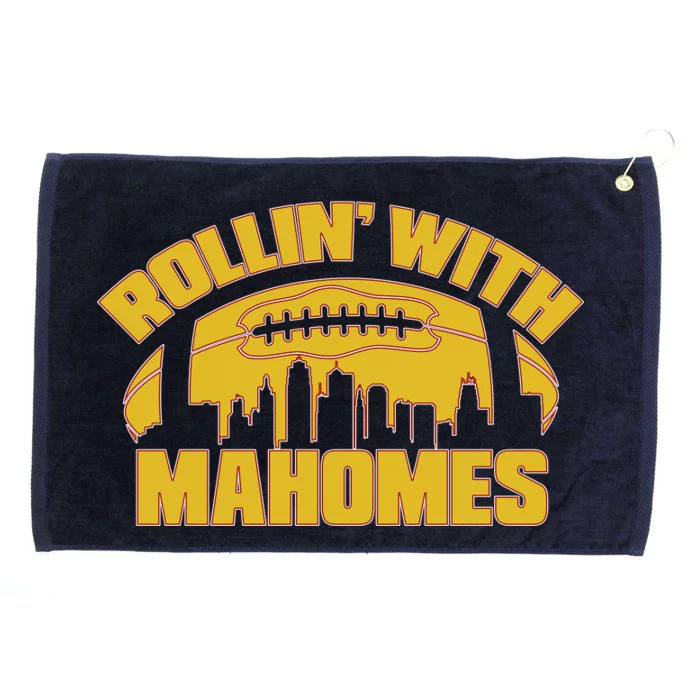 Rollin With Mahomes Kansas City Skyline Grommeted Golf Towel