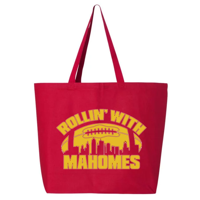 Rollin With Mahomes Kansas City Skyline 25L Jumbo Tote