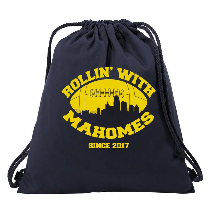 Rollin' With Mahomes Since 2017 Drawstring Bag