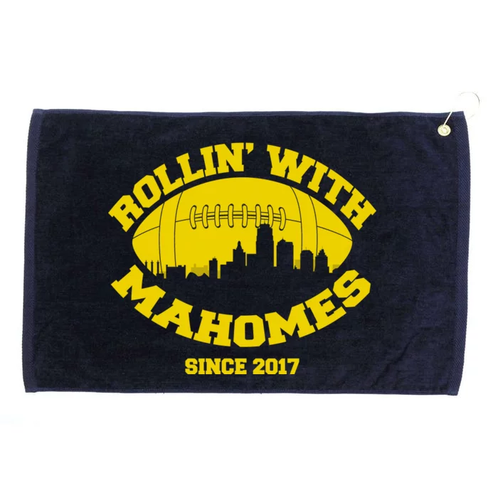 Rollin' With Mahomes Since 2017 Grommeted Golf Towel