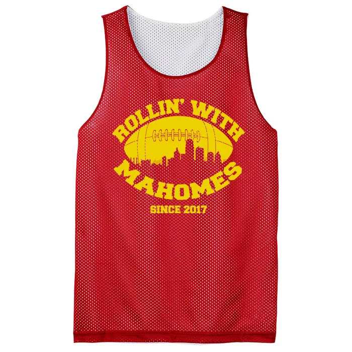 Rollin' With Mahomes Since 2017 Mesh Reversible Basketball Jersey Tank