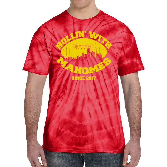 Rollin' With Mahomes Since 2017 Tie-Dye T-Shirt