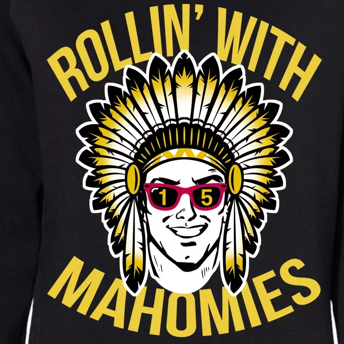 Rollin' With Mahomies Womens California Wash Sweatshirt