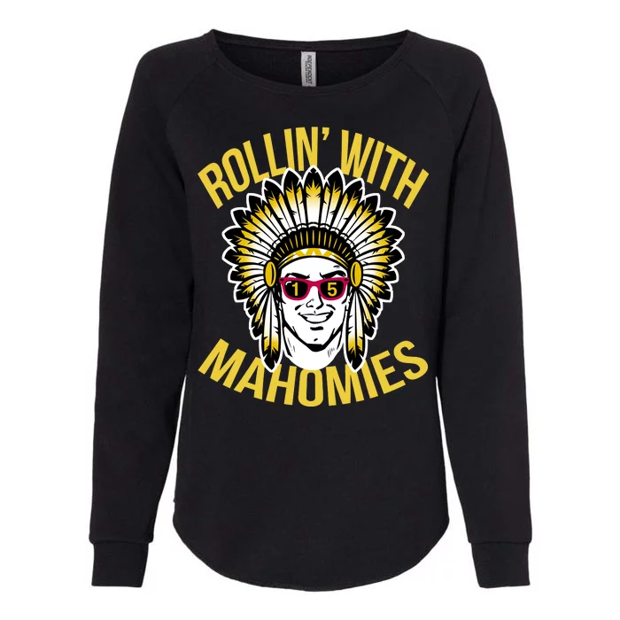 Rollin' With Mahomies Womens California Wash Sweatshirt