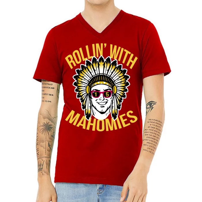 Rollin' With Mahomies V-Neck T-Shirt