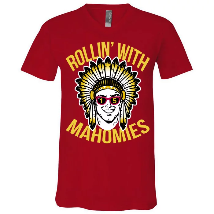 Rollin' With Mahomies V-Neck T-Shirt