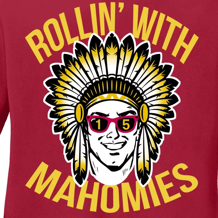 Rollin' With Mahomies Ladies Long Sleeve Shirt