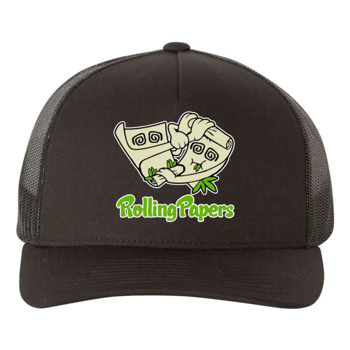 Rolling Paper 420 Medical Marijuana Yupoong Adult 5-Panel Trucker Hat