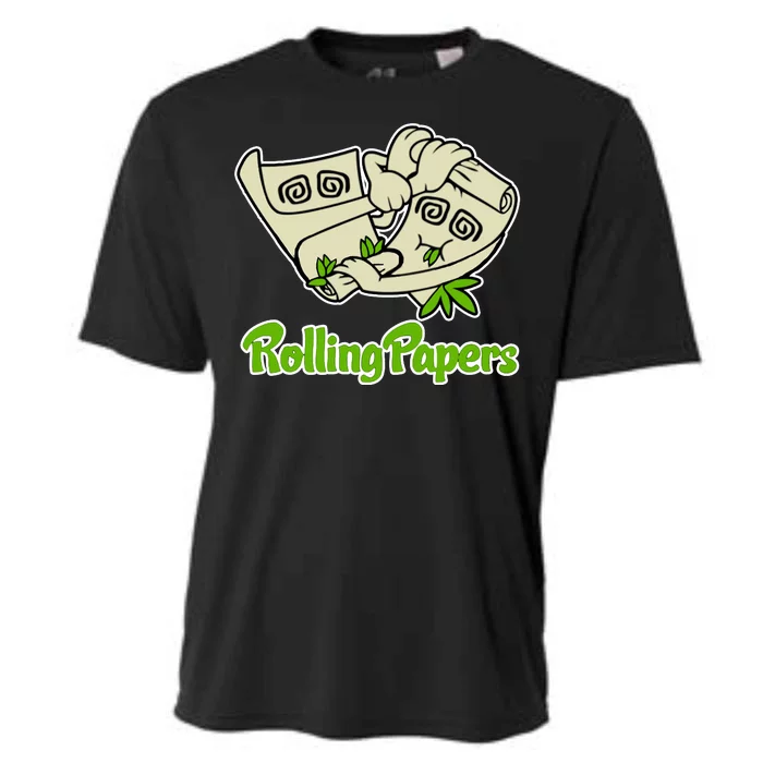 Rolling Paper 420 Medical Marijuana Cooling Performance Crew T-Shirt