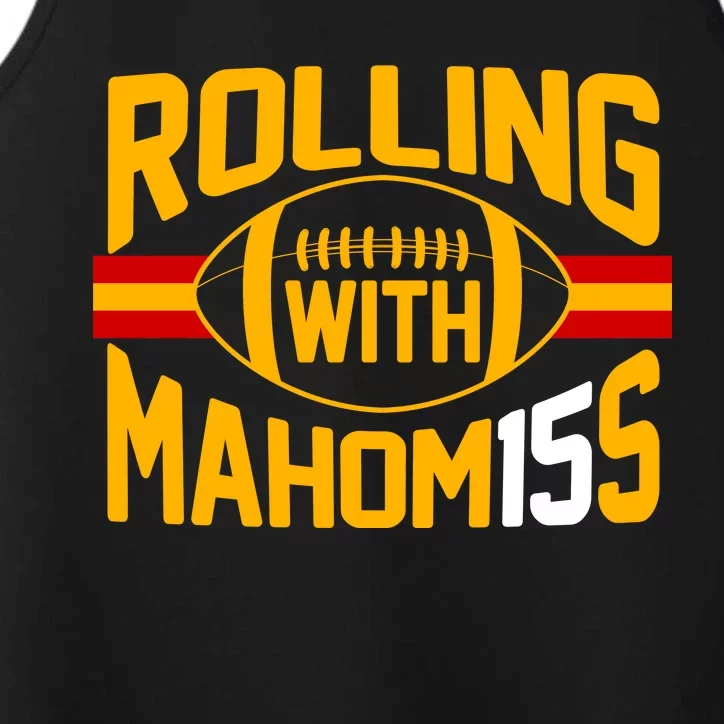 Rolling With Mahomes KC Football Performance Tank