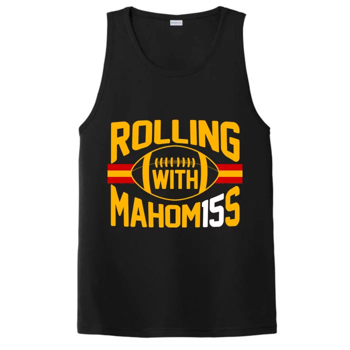 Rolling With Mahomes KC Football Performance Tank