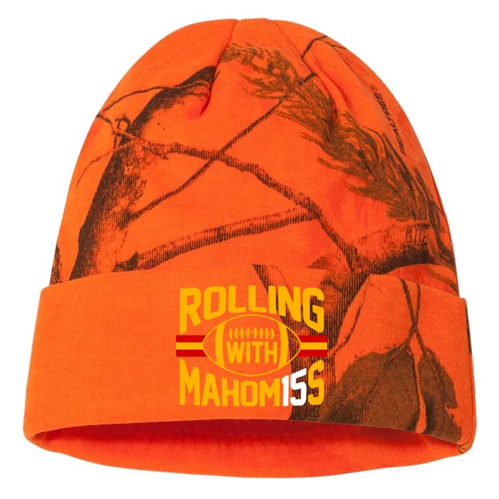 Rolling With Mahomes KC Football Kati - 12in Camo Beanie