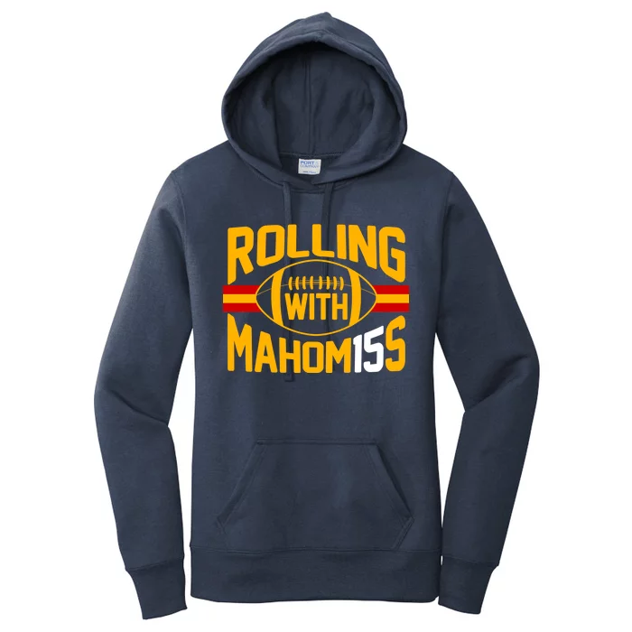 Rolling With Mahomes KC Football Women's Pullover Hoodie