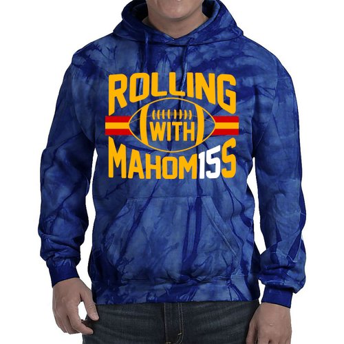 Rolling With Mahomes KC Football Tie Dye Hoodie