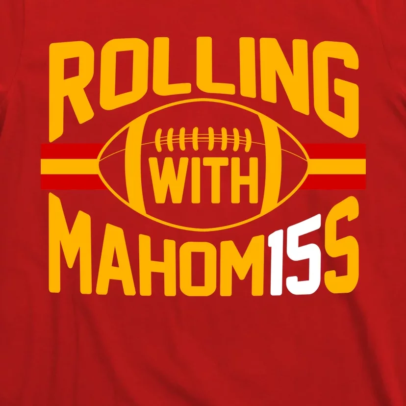 Rollin With Mahomes Kansas City Skyline Kids Long Sleeve Shirt