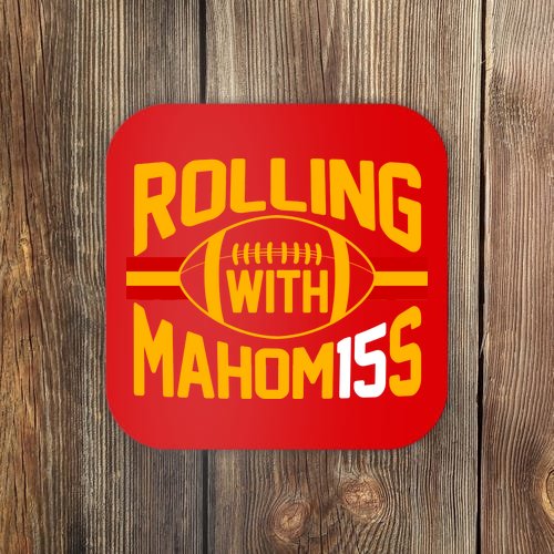 Rolling With Mahomes KC Football Coaster