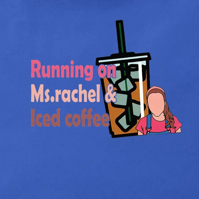 Running On Ms Rachel And Iced Coffee Zip Tote Bag