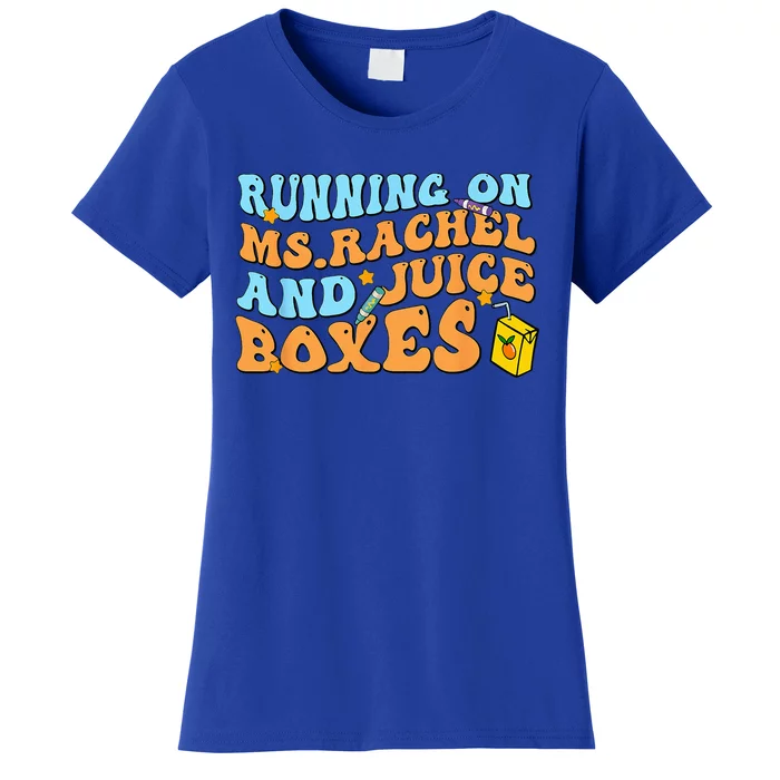 Running On Ms Rachel And Juice Boxes Women's T-Shirt