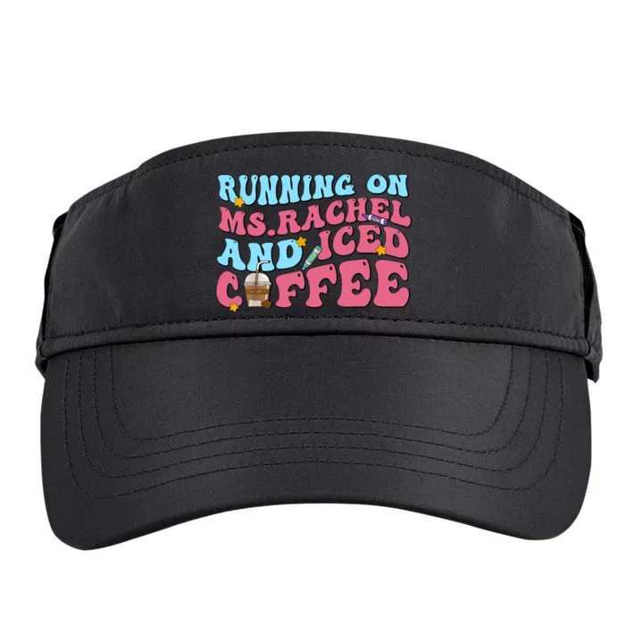 Running On Ms.rachel And Iced Coffee Adult Drive Performance Visor