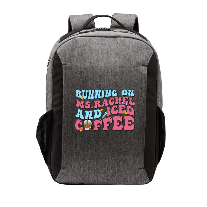 Running On Ms.rachel And Iced Coffee Vector Backpack