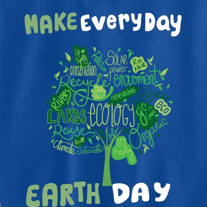 Respect Our Mother And Make Every Day Earth Day Gift Kids Sweatshirt