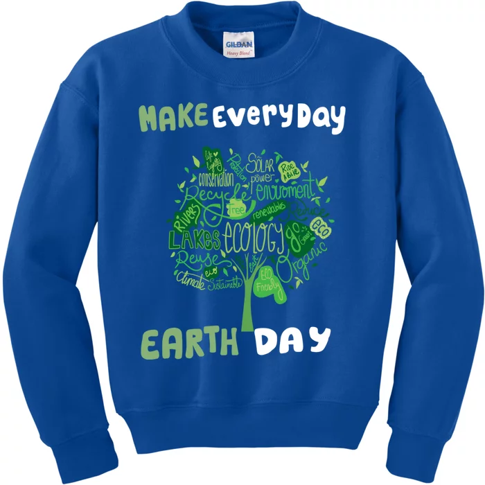 Respect Our Mother And Make Every Day Earth Day Gift Kids Sweatshirt