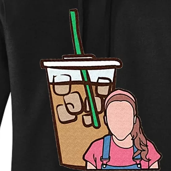 Running On Ms Rachel And Iced Coffee Funny Saying Women's Pullover Hoodie