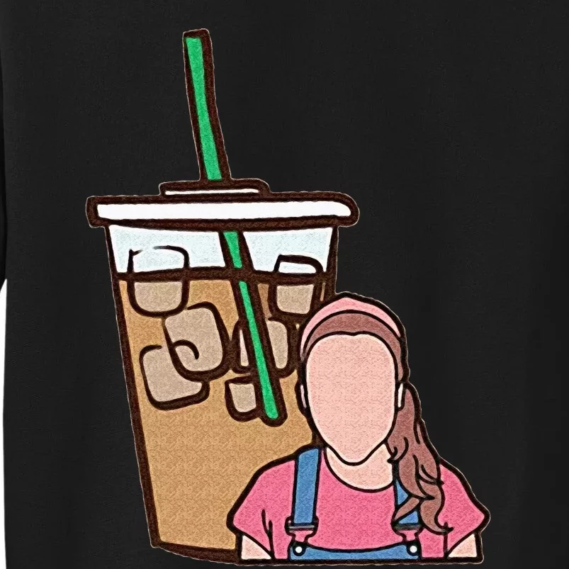 Running On Ms Rachel And Iced Coffee Funny Saying Tall Sweatshirt