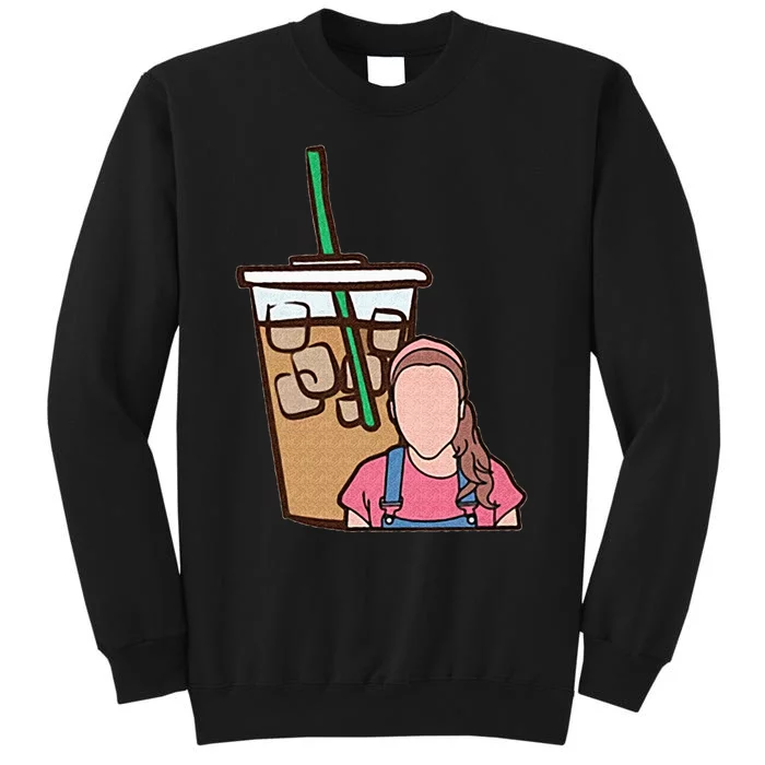 Running On Ms Rachel And Iced Coffee Funny Saying Tall Sweatshirt