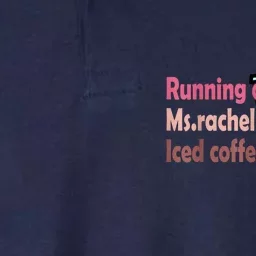 Running On Ms Rachel And Iced Coffee Softstyle Adult Sport Polo