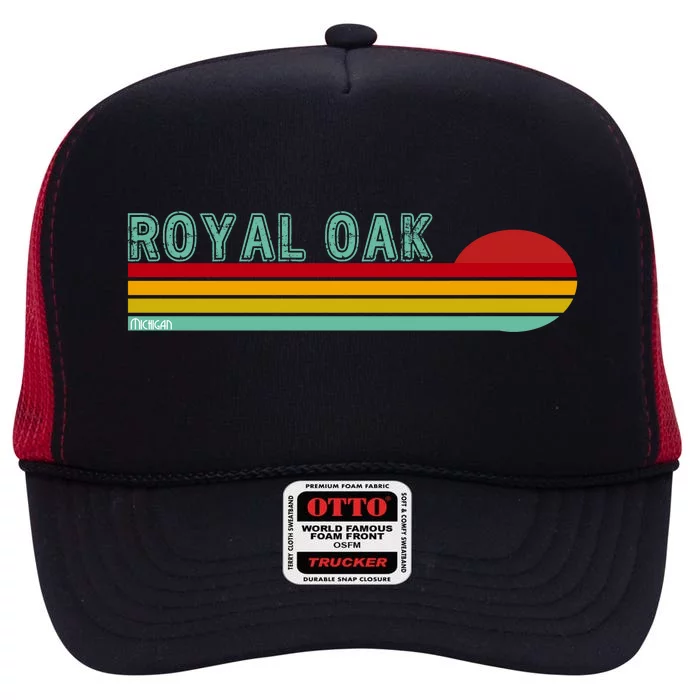 Royal Oak Michigan High Crown Mesh Trucker Hat