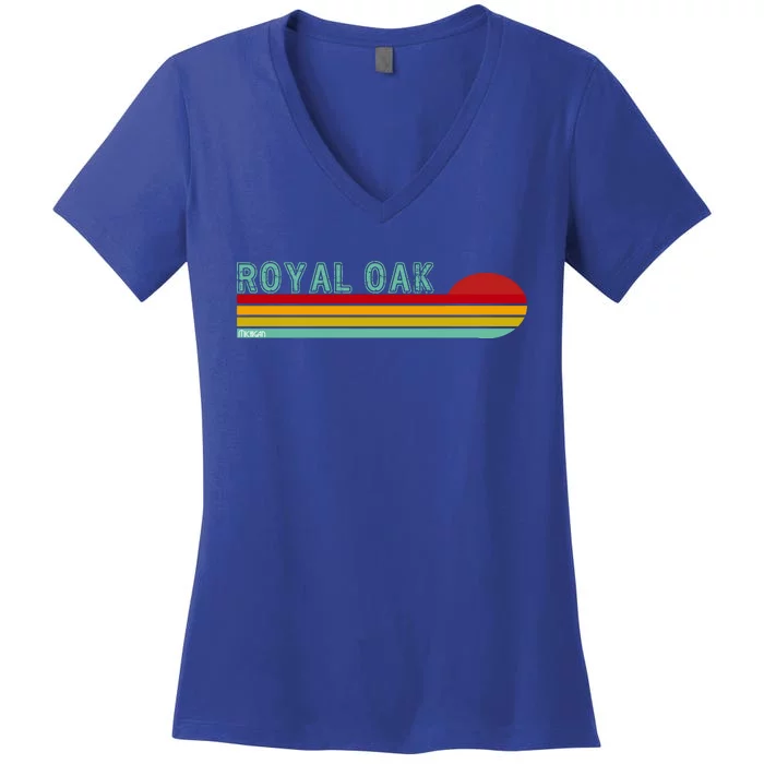 Royal Oak Michigan Women's V-Neck T-Shirt