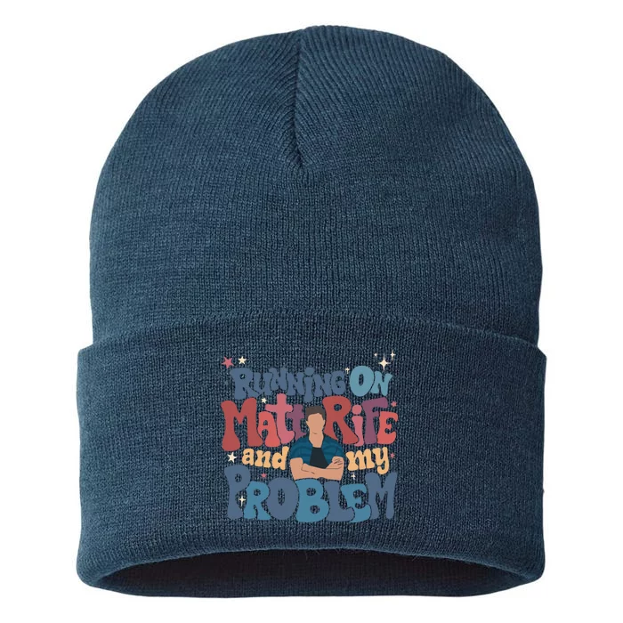 Running On Matt Rife And My Problem Matt Rife Problematic Sustainable Knit Beanie