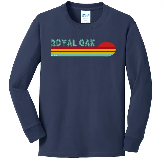 Royal Oak Michigan Kids Long Sleeve Shirt