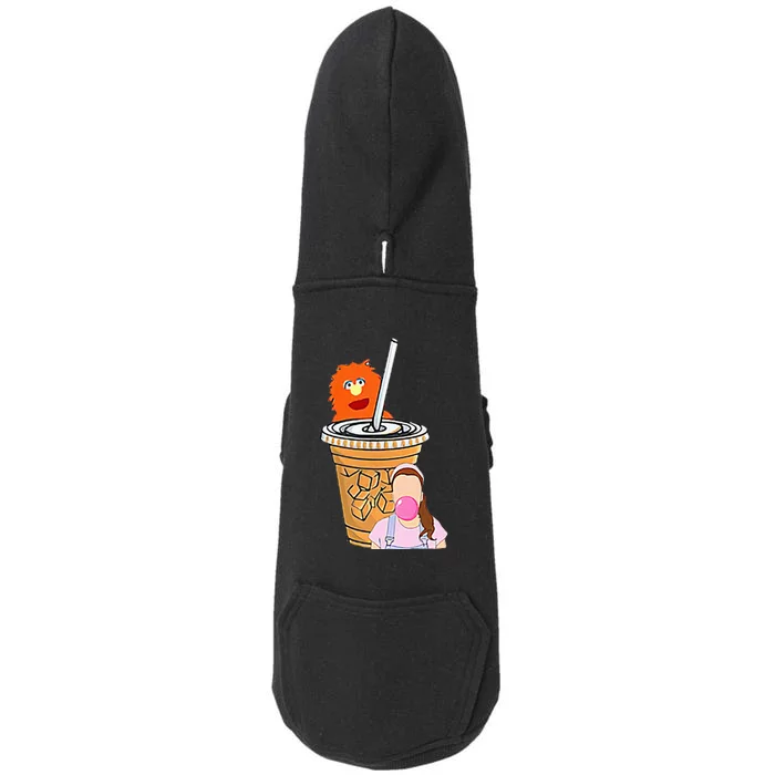 Running On Ms Rachel And Iced Coffee Funny Saying Meme Doggie 3-End Fleece Hoodie