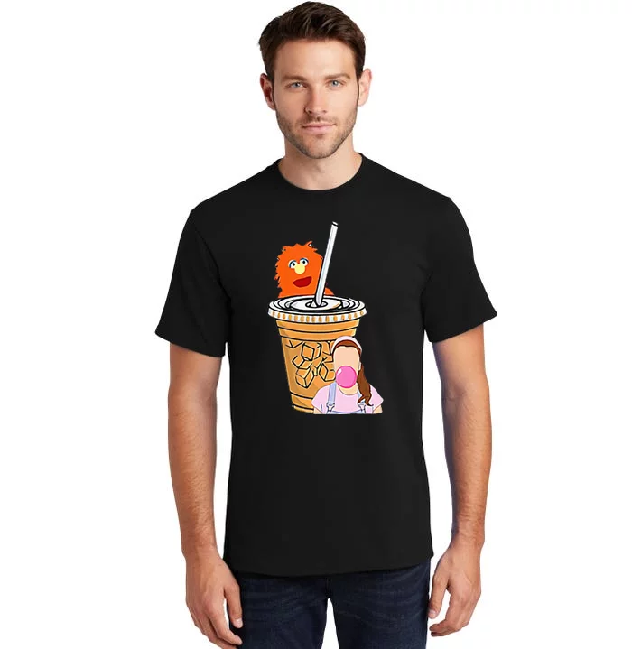 Running On Ms Rachel And Iced Coffee Funny Saying Meme Tall T-Shirt