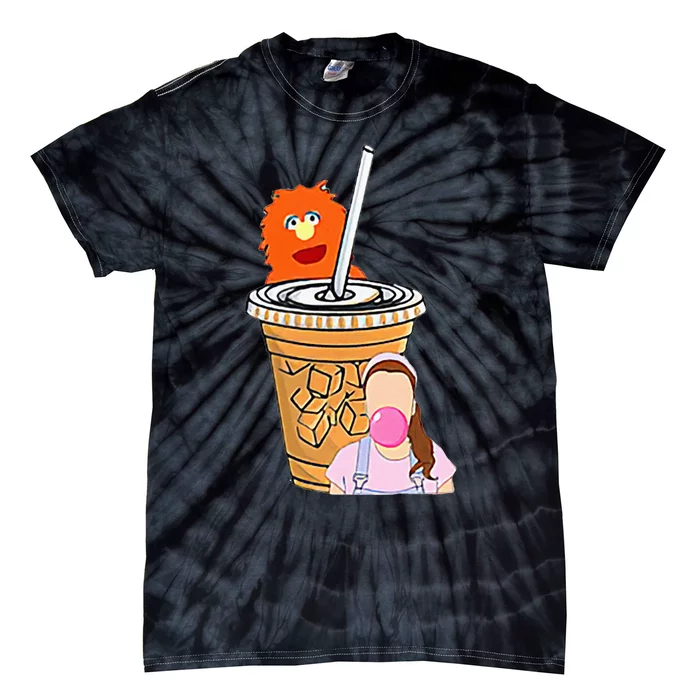 Running On Ms Rachel And Iced Coffee Funny Saying Meme Tie-Dye T-Shirt