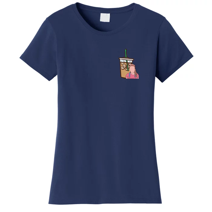 Running On Ms.rachel And Iced Coffee Retro Pocket Women's T-Shirt