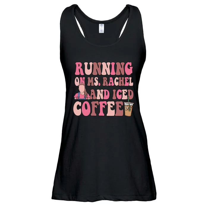 Running On Ms Rachel And Iced Coffee Ladies Essential Flowy Tank