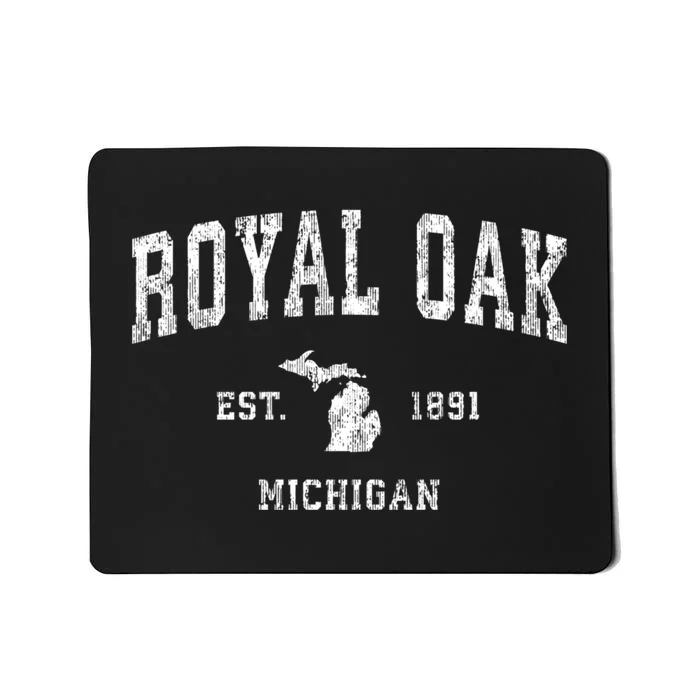 Royal Oak Michigan Mi Vintage Athletic Sports Mousepad