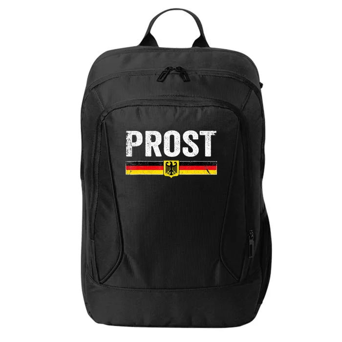 Retro Oktoberfest Man Woman German Flag Prost City Backpack