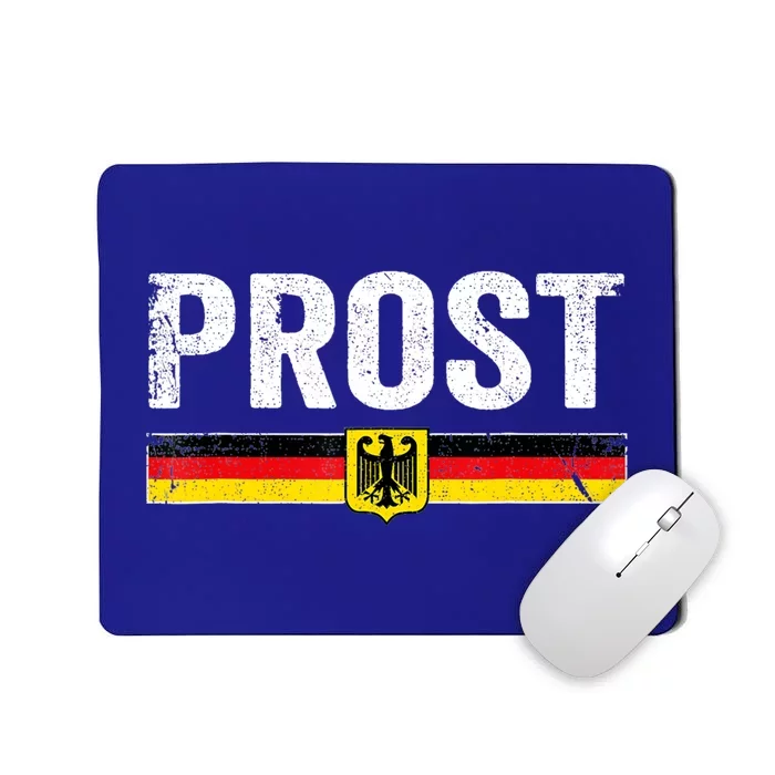 Retro Oktoberfest Man Woman German Flag Prost Mousepad