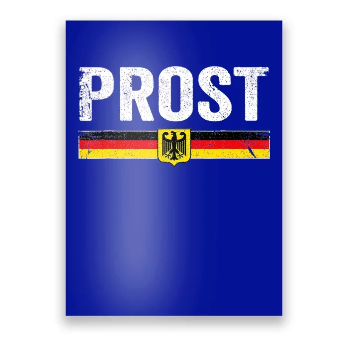 Retro Oktoberfest Man Woman German Flag Prost Poster