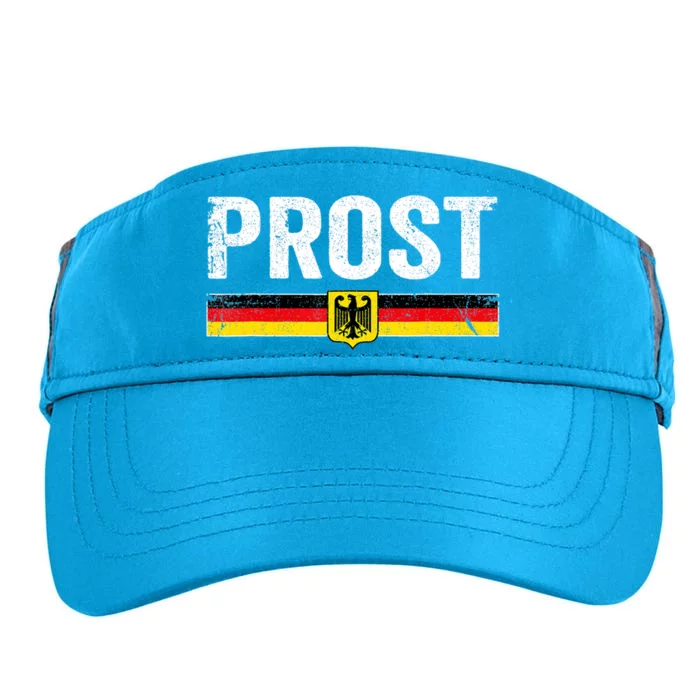 Retro Oktoberfest Man Woman German Flag Prost Adult Drive Performance Visor